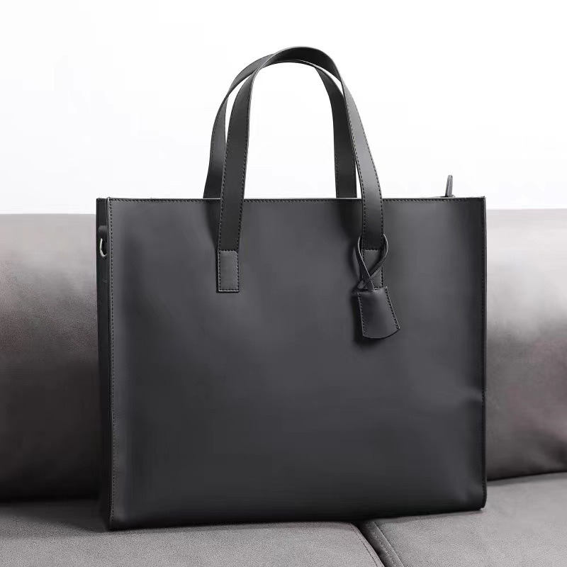Leather Briefcase - Nowa męska torba na ramię z