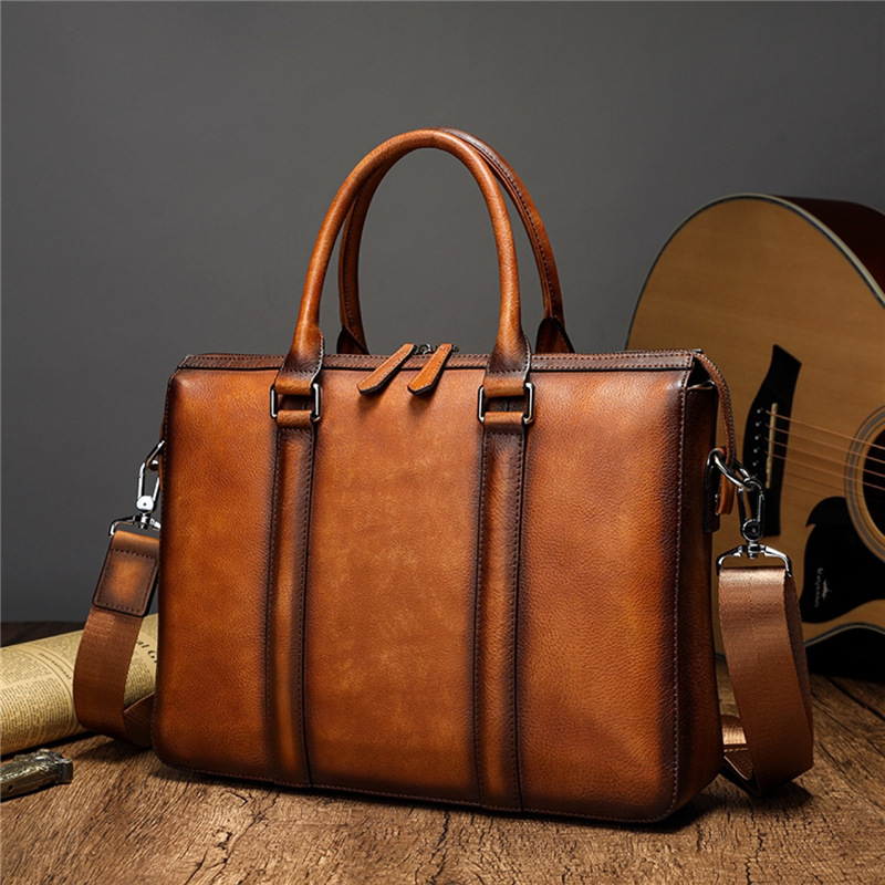 Leather Briefcase - Teczka biznesowa YETTIES z najwyższej jakości
