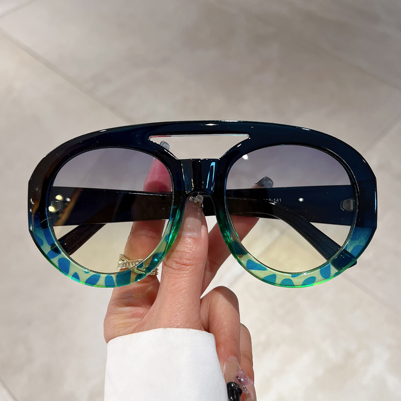 Sunglasses Uv400 - Duże okrągłe okulary przeciwsłoneczne męskie, modne,