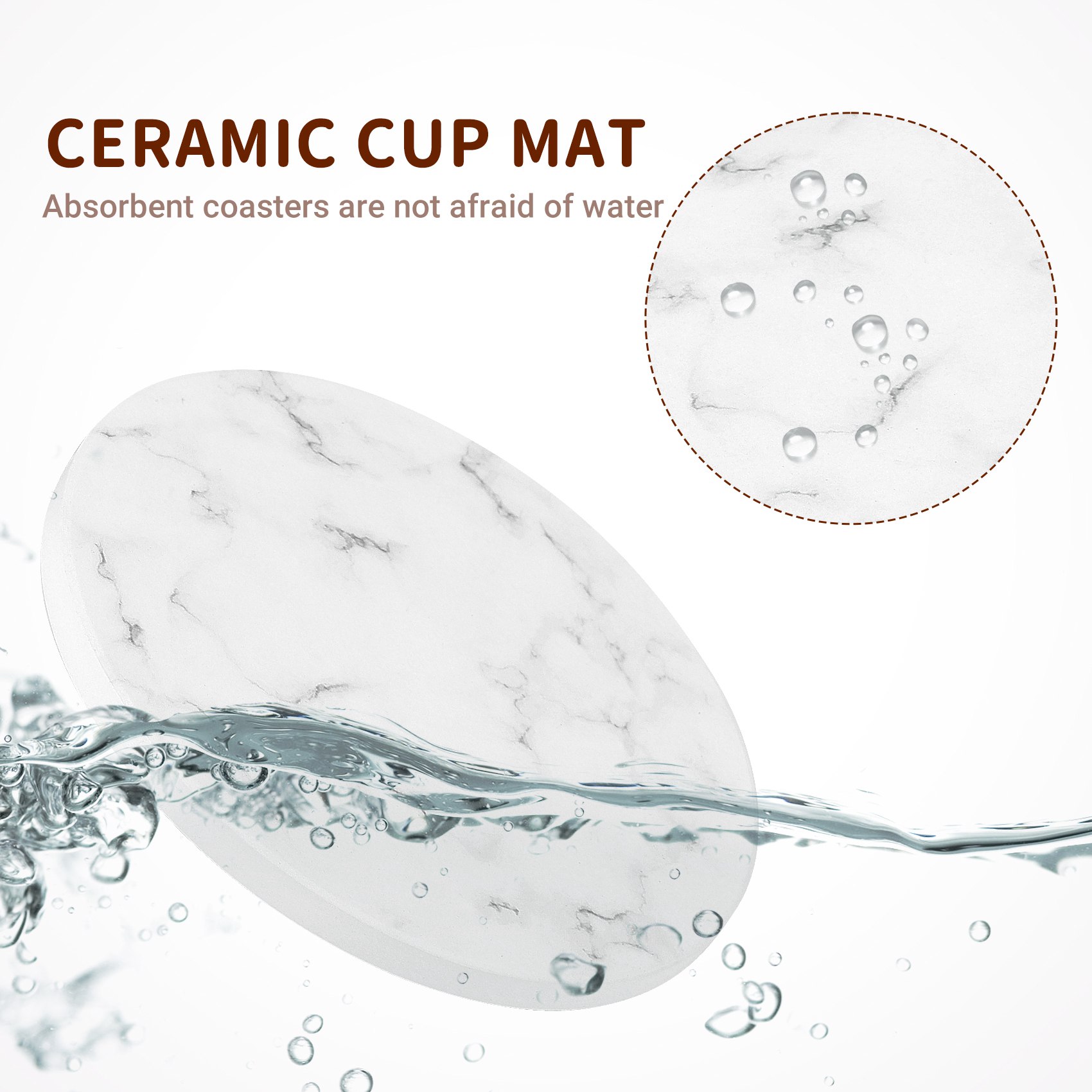 Marble Coaster Set - ABAH - Chłonne Podkładki Pod Napoje