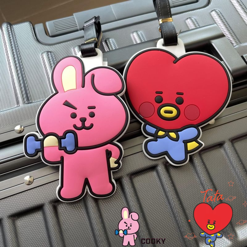 Travel Luggage Set - Uroczy breloczek BT21, kreskówkowy, kawaii, unisex,