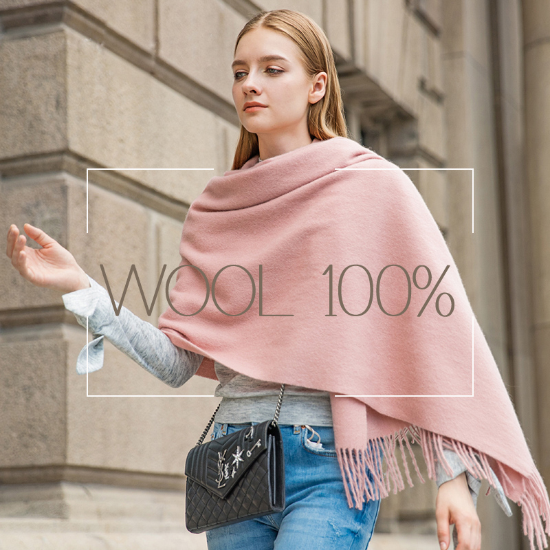 Cashmere Scarf - Wełniany szalik zimowy Moda damska Szal