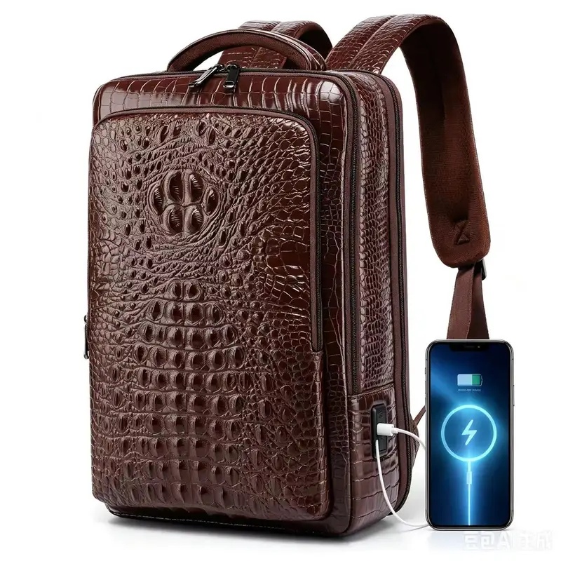 Leather Briefcase - Nowy męski plecak na laptopa ze