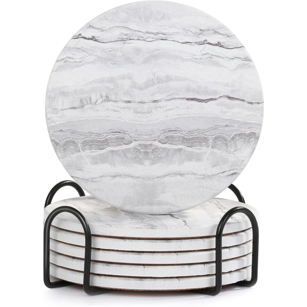 6-częściowy zestaw chłonnych p – Marble Coaster Set recenzja i cena