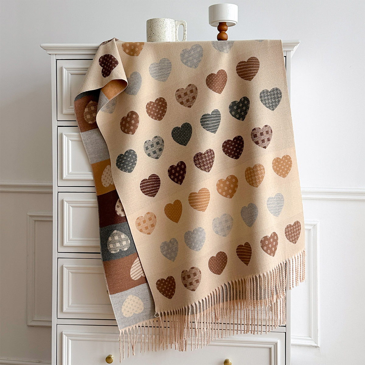 Damski szal z imitacji kaszmir – Cashmere Scarf recenzja i cena