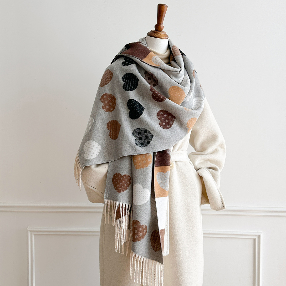 Damski szal z imitacji kaszmir – Cashmere Scarf recenzja i cena