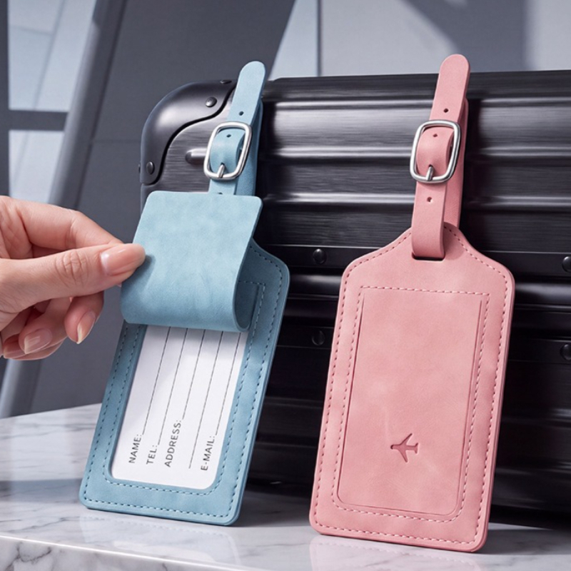1 szt. etykieta na bagaż z PU  – Travel Luggage Set recenzja i cena