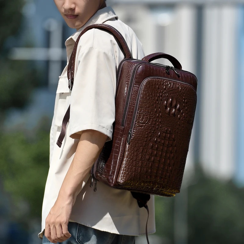 Nowy męski plecak na laptopa z – Leather Briefcase recenzja i cena